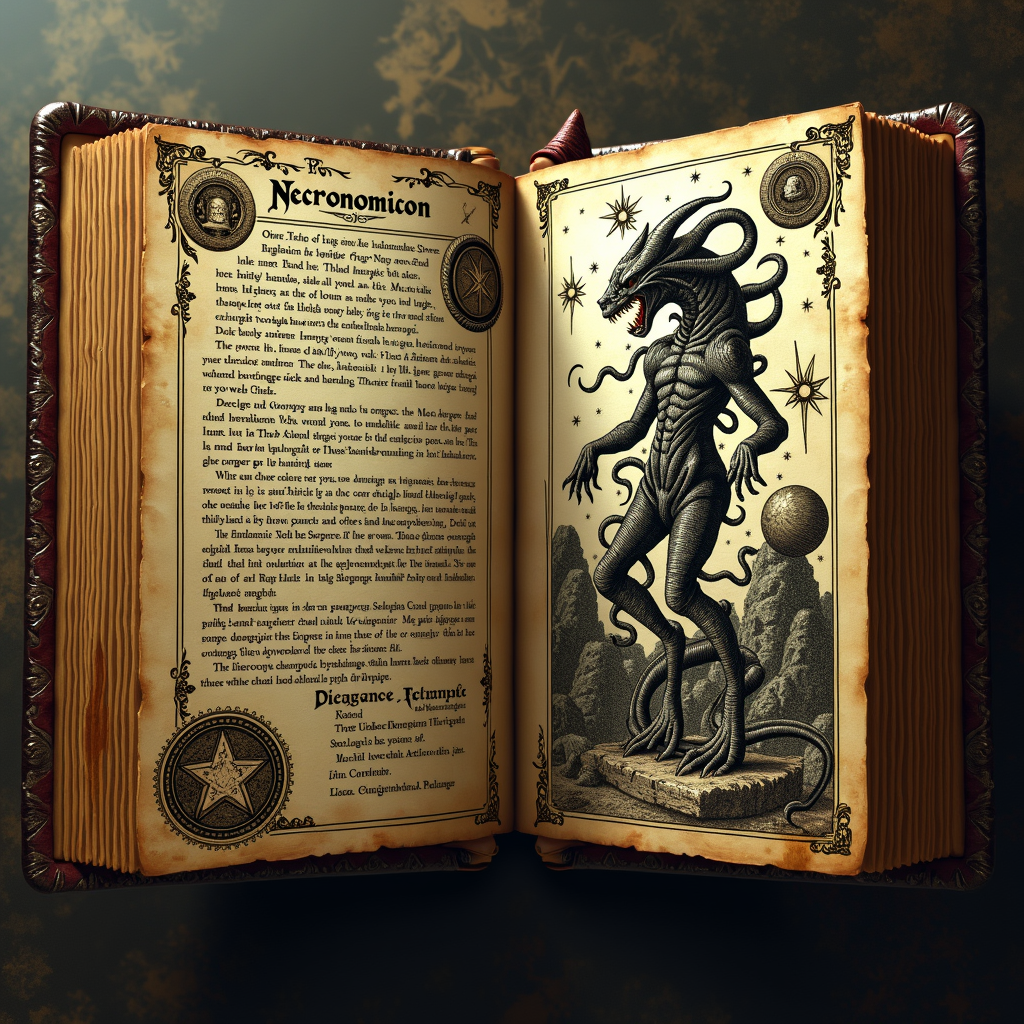 Flux.1 Dev tales: The Necromicon