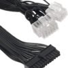 CERRXIAN Cable de alimentación ATX PSU de 18 pines + 12 pines a 24 pines, para Super Flower Leadex G Series