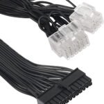 CERRXIAN Cable de alimentación ATX PSU de 18 pines + 12 pines a 24 pines, para Super Flower Leadex G Series